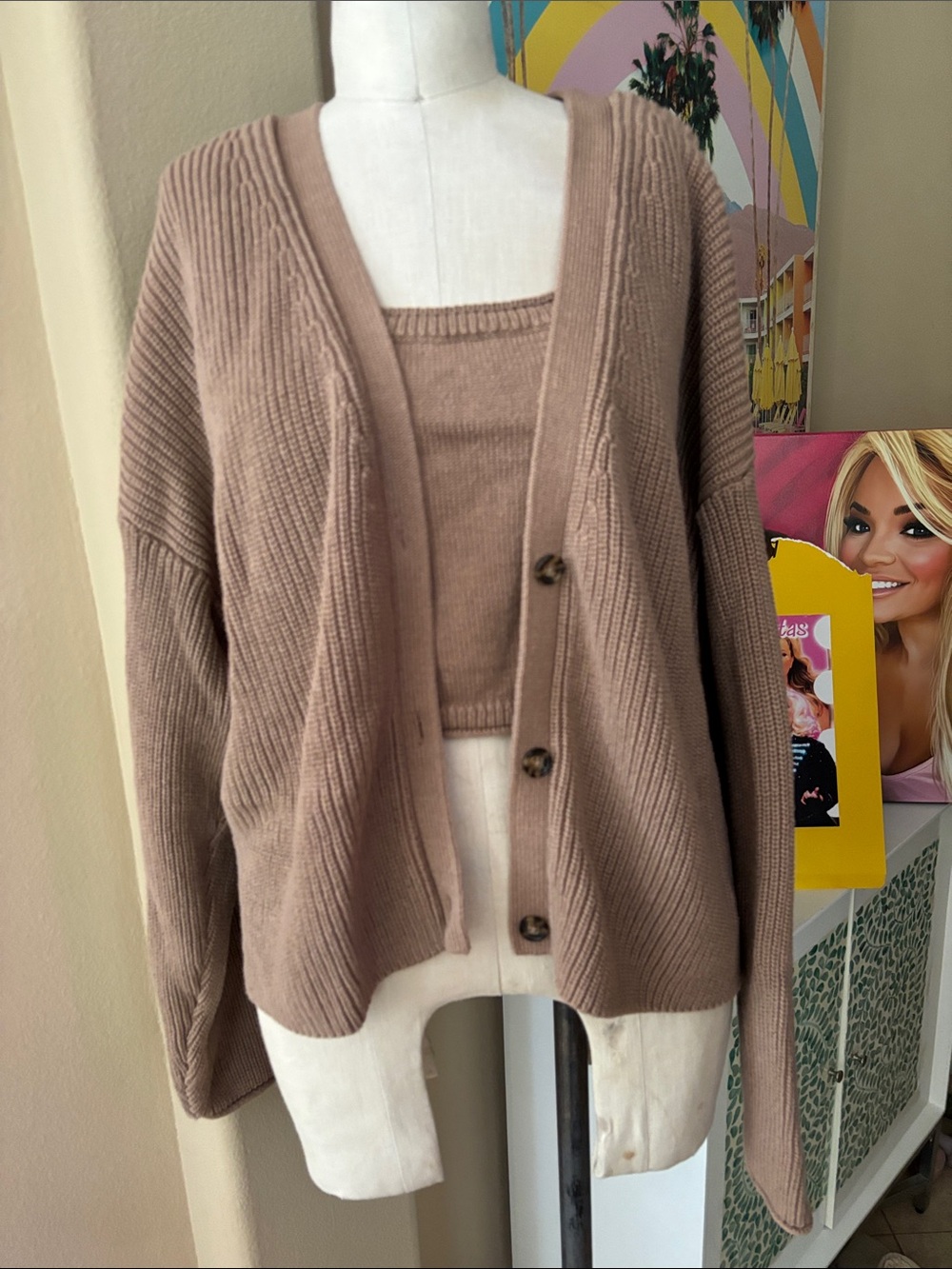 Sweater worn in Trisha’s Skin Care Video - Reformation Sweater Set